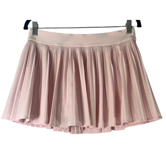 Lululemon Pink Organza Varsity HR Pleated Tennis Golf Skort Reg Size Medium - Picture 1 of 3